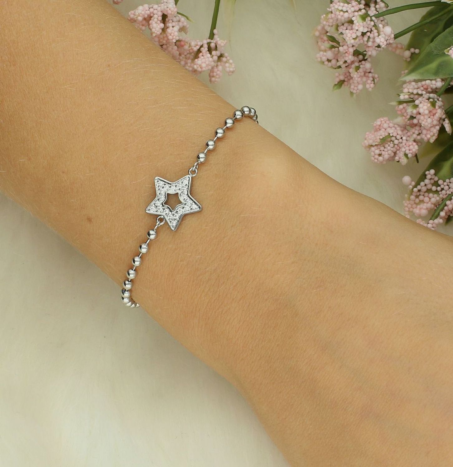 Bransoletka Nomination stalowa Italy Soffio d'amore Gwiazdka z cyrkoniami 134000 023.png